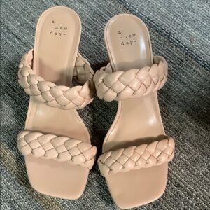 A New Day Braided Sandals 7 1/2 Wide